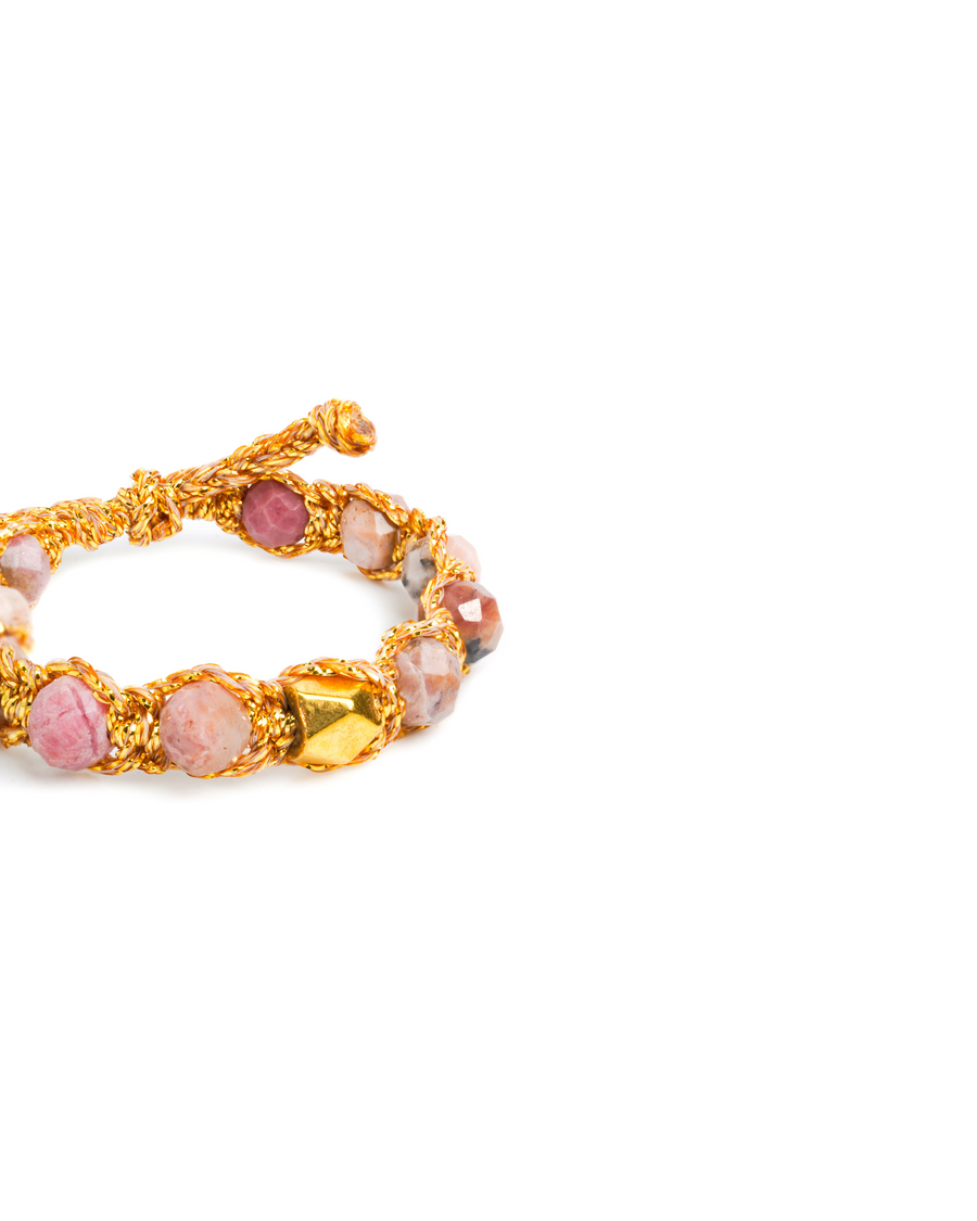 Rhodonite from Argentina Rings | Gold