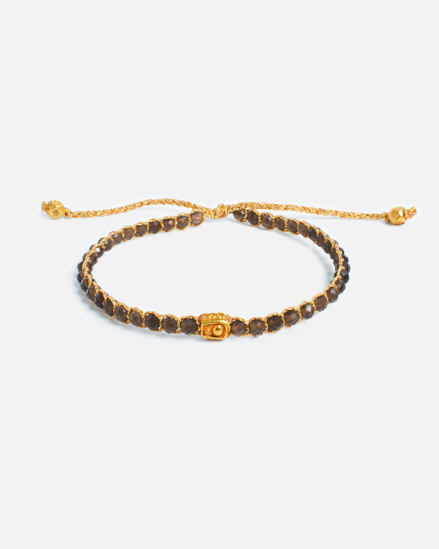 Smoky Quartz Bracelet | Gold