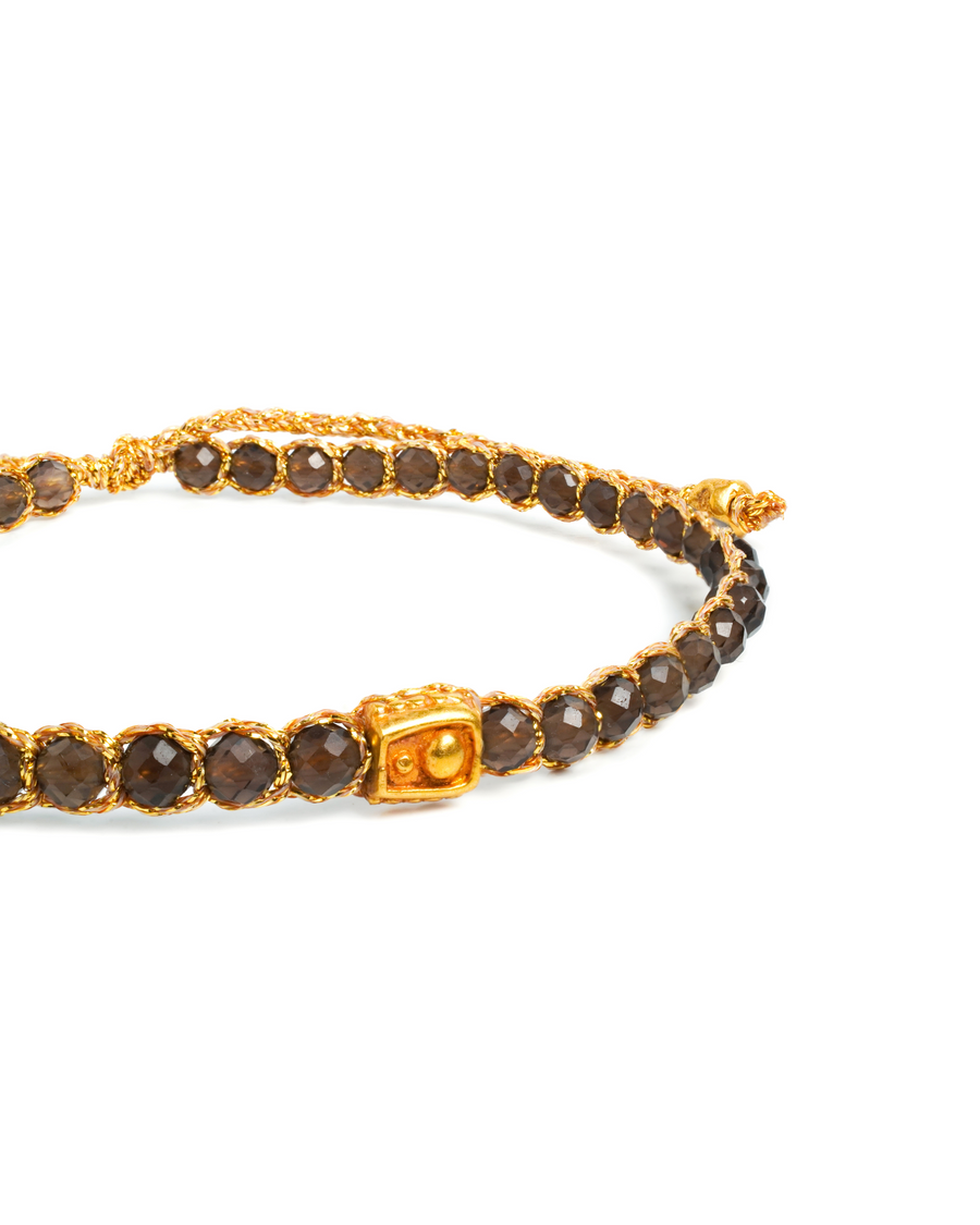 Smoky Quartz Bracelet | Gold