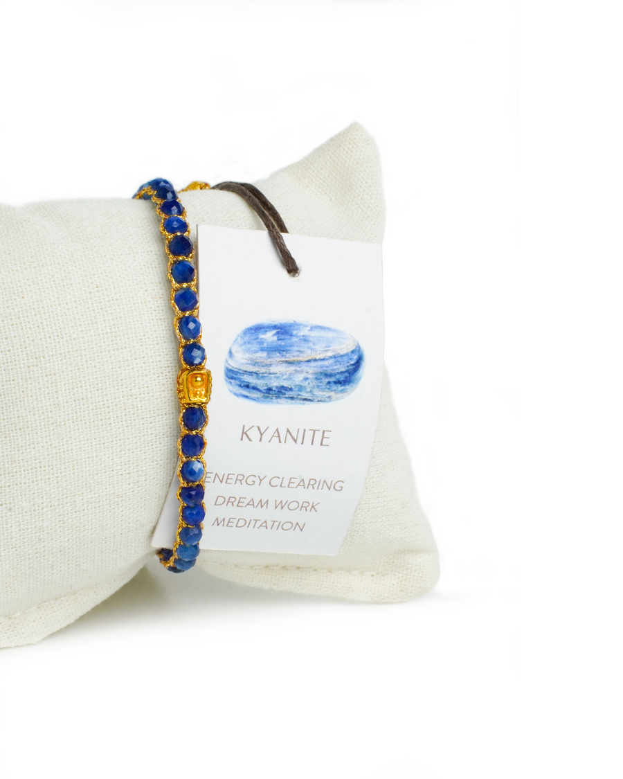 Kyanite Bracelet | Gold