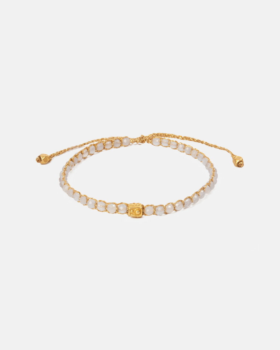 Blue Lace Bracelet | Gold