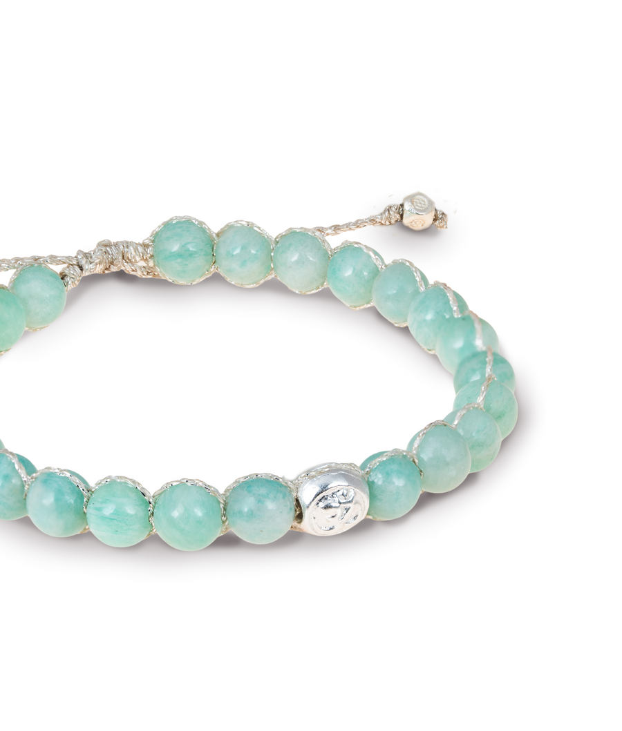 Amazonite 6mm Bracelet | Silver