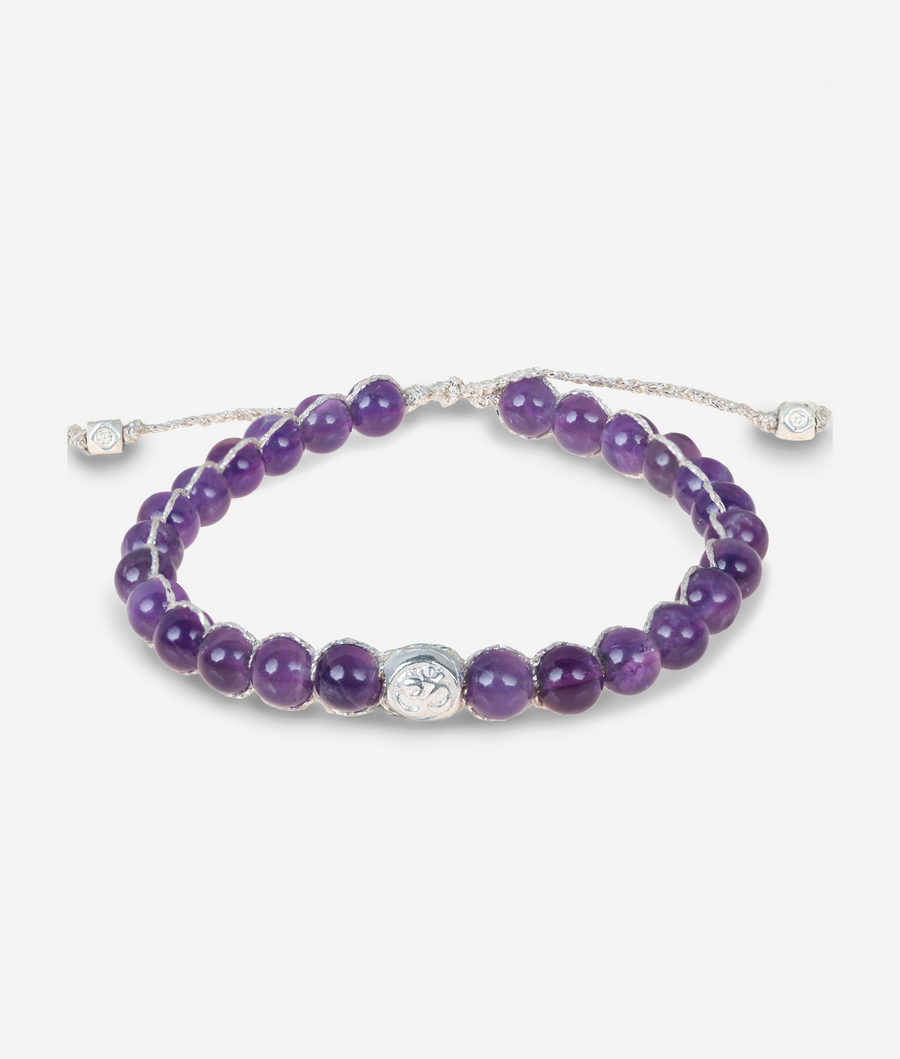 Amethyst 6mm Bracelet | Silver