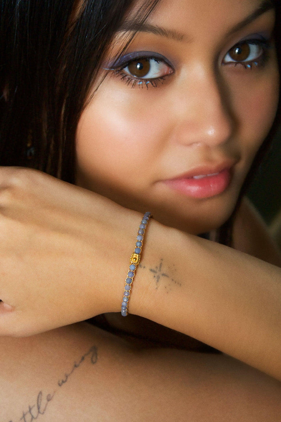 Tansanite Bracelet | Gold