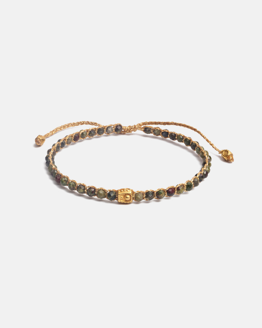 Bloodstone Bracelet | Gold