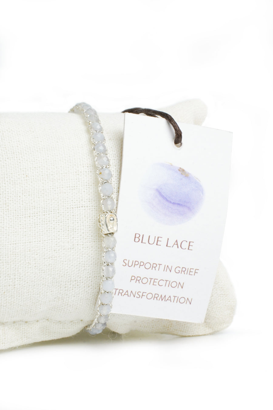Blue Lace Bracelet | Silver