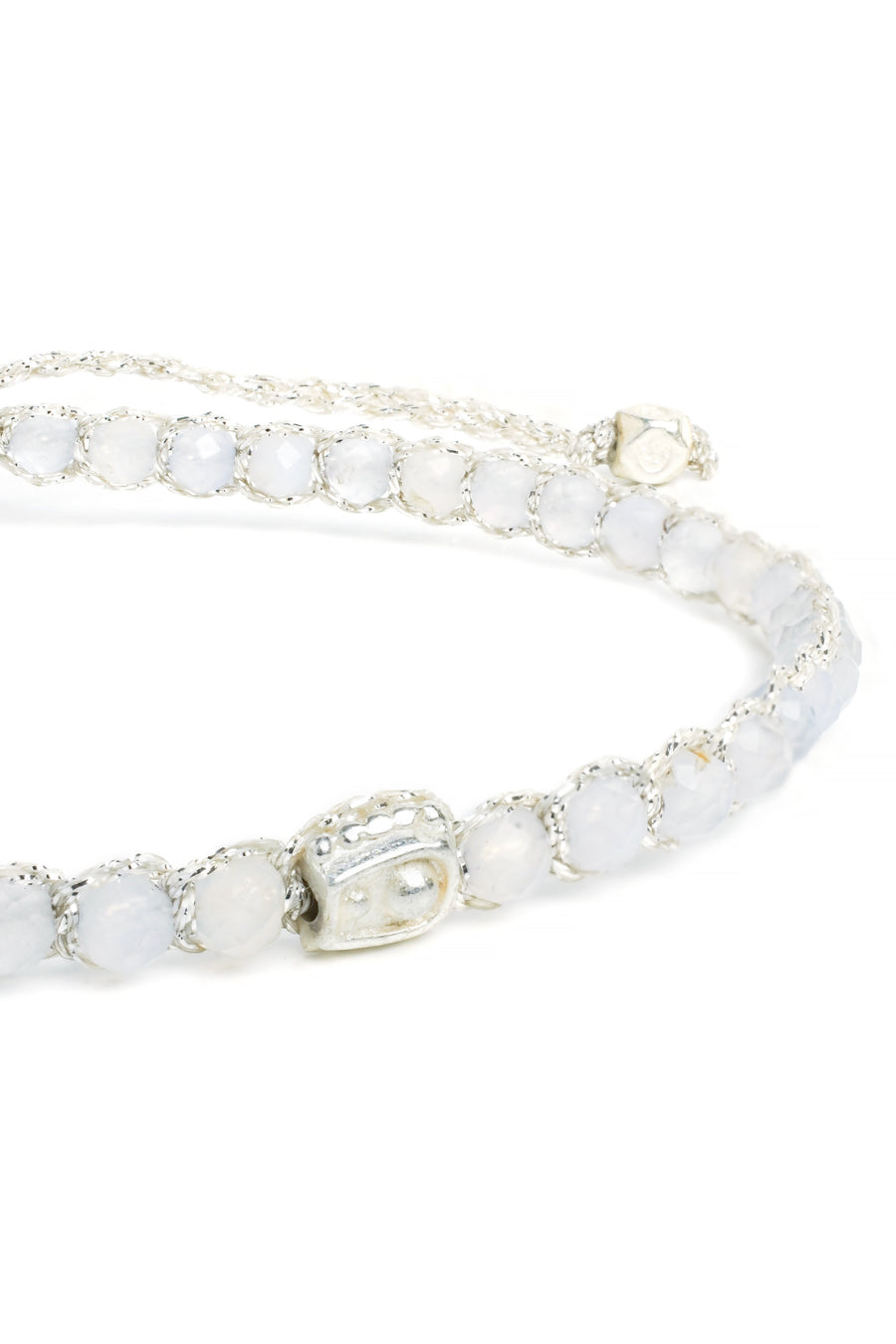 Blue Lace Bracelet | Silver
