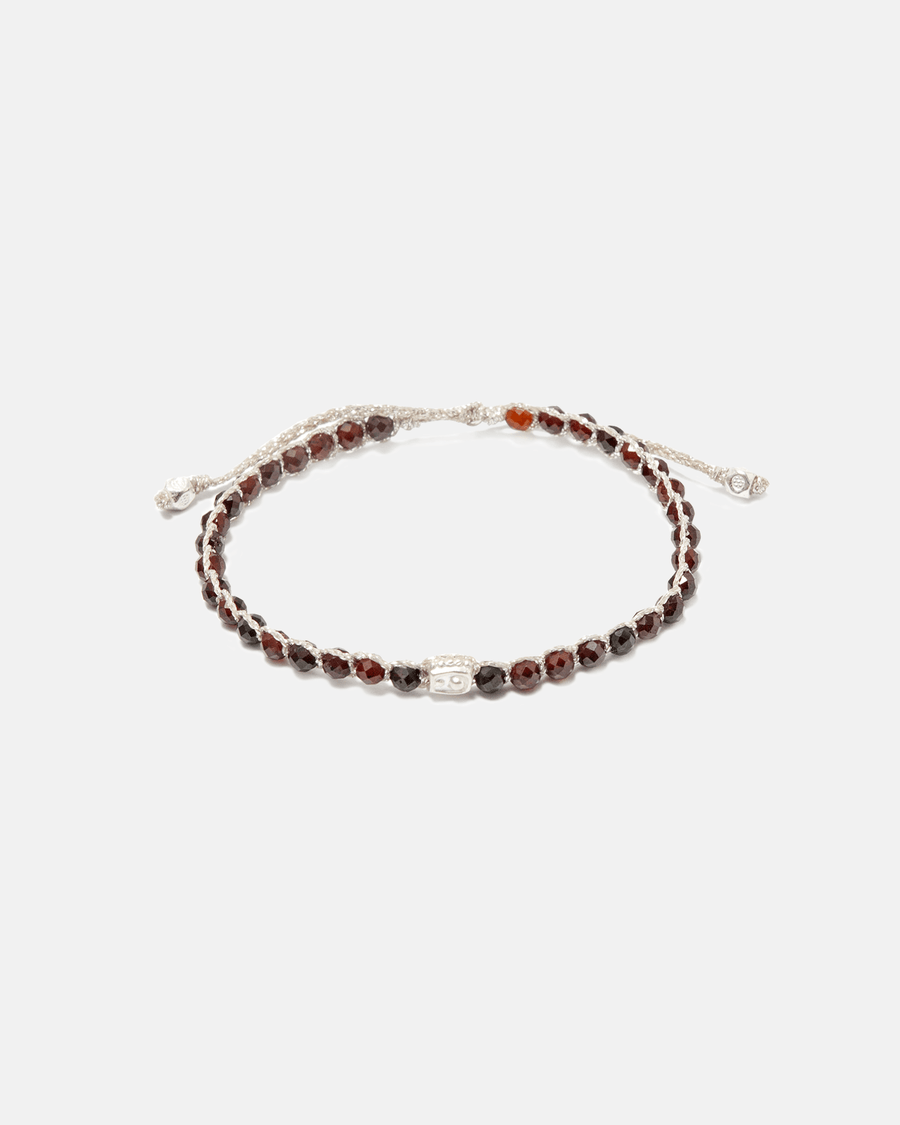 Hessonite Garnet Bracelet | Silver - Samapura Jewelry