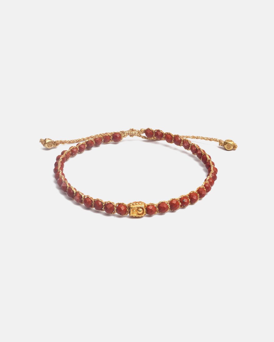 Red Jasper Bracelet | Gold