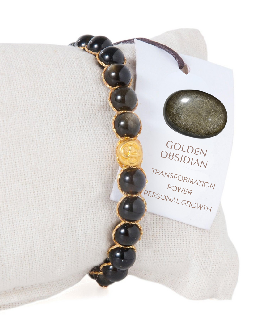 Golden Obsidian 6mm Bracelet | Gold
