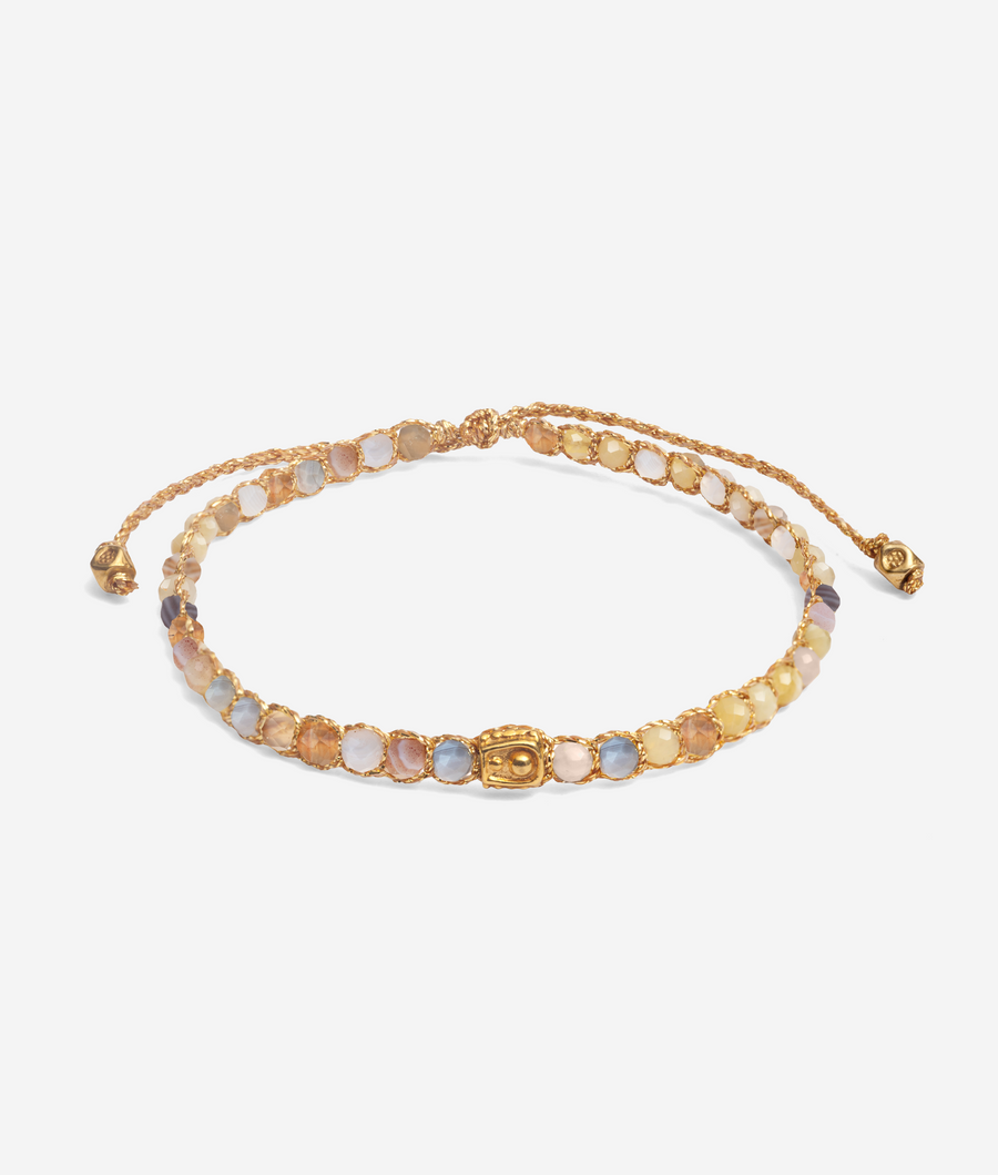 Botswana Agate Bracelet | Gold