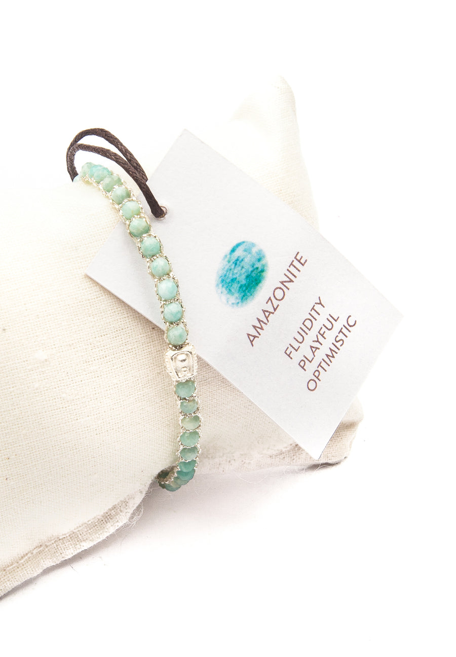Amazonite Bracelet | Silver