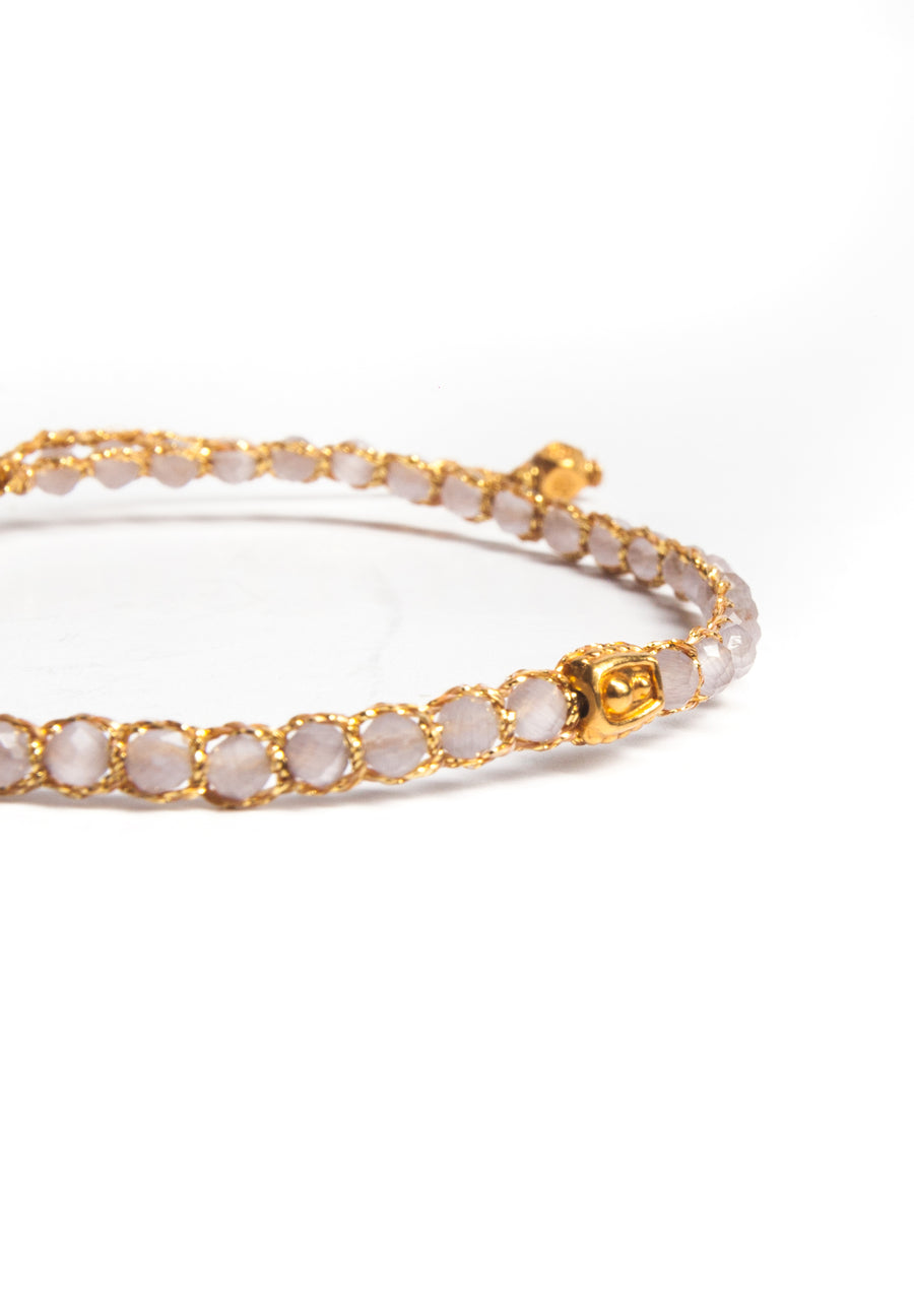 Lavender Amethyst Bracelet | Gold