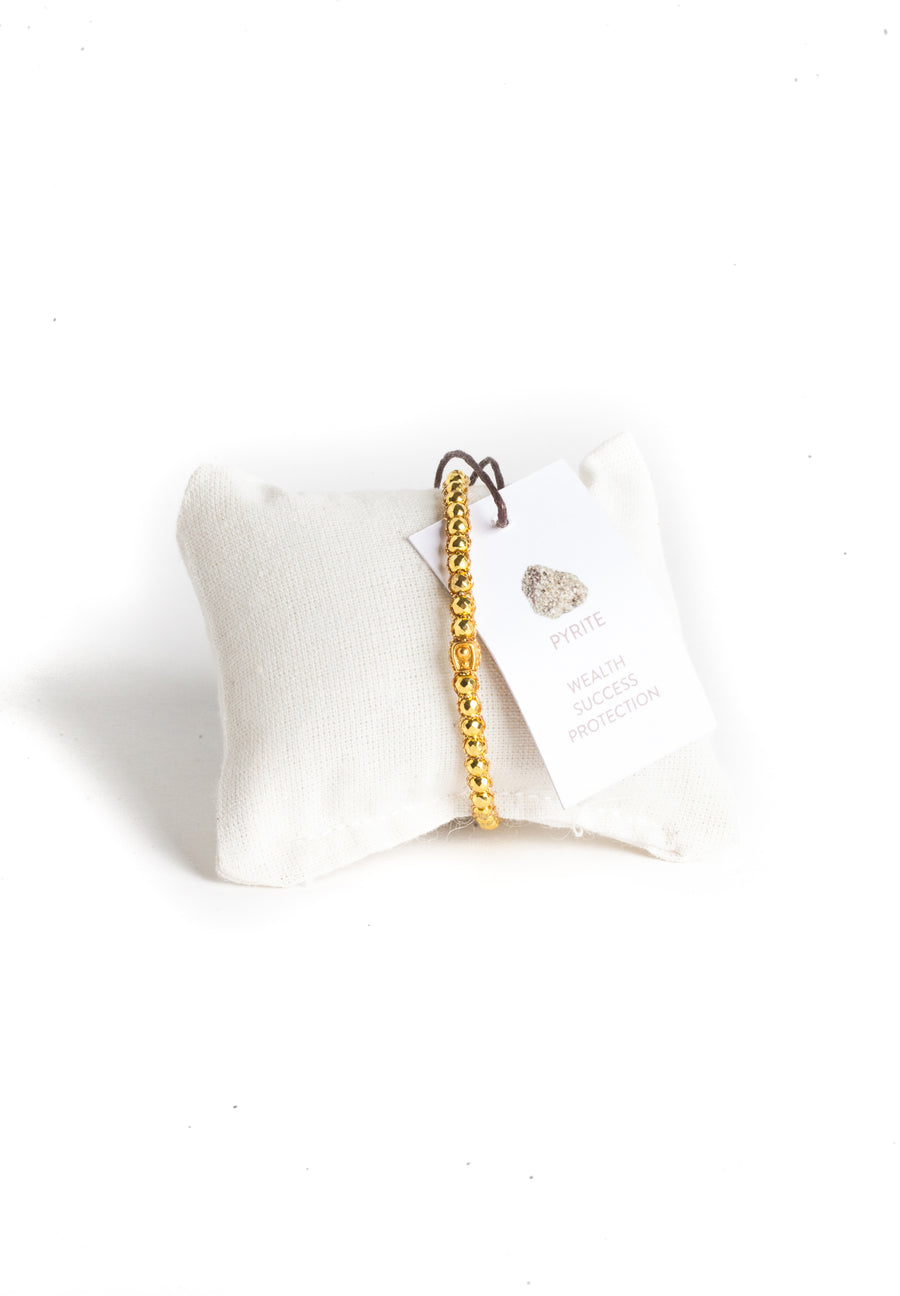 Pyrite Bracelet | Gold