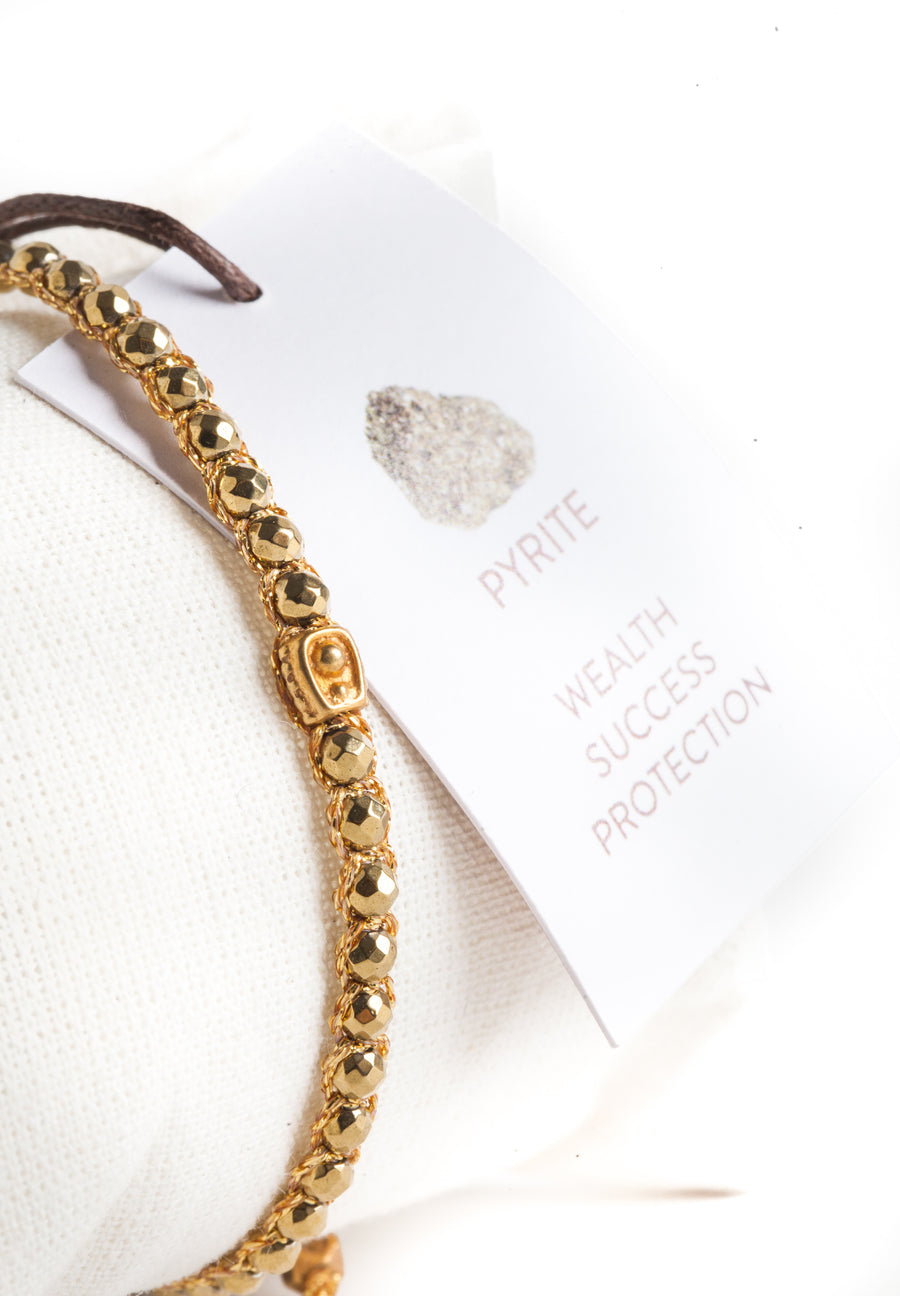 Pyrite Vintage Bracelet | Gold