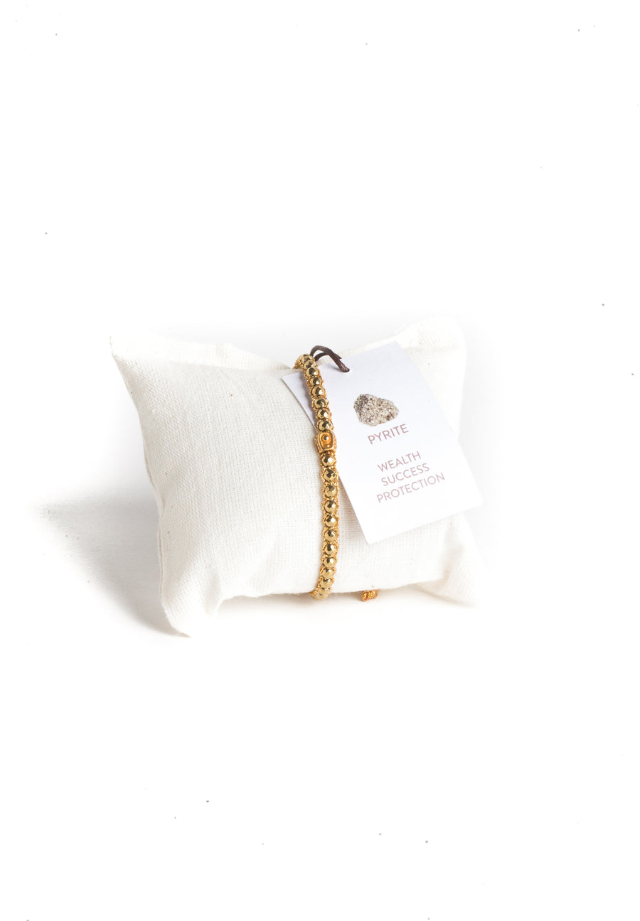 Pyrite Vintage Bracelet | Gold