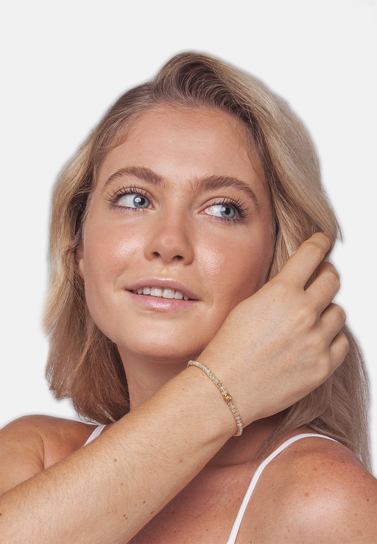 Aquamarine Bracelet | Gold