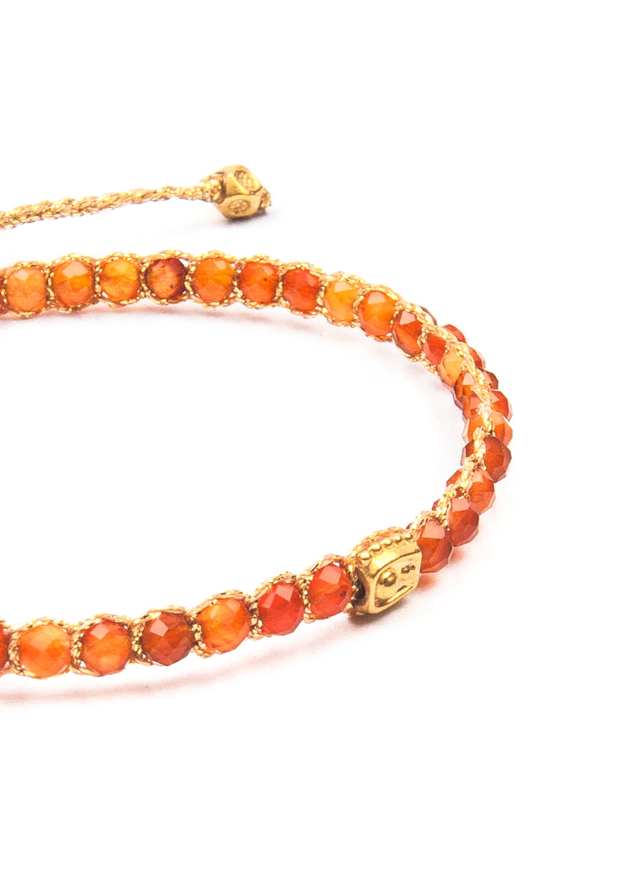 Carnelian Bracelet | Gold