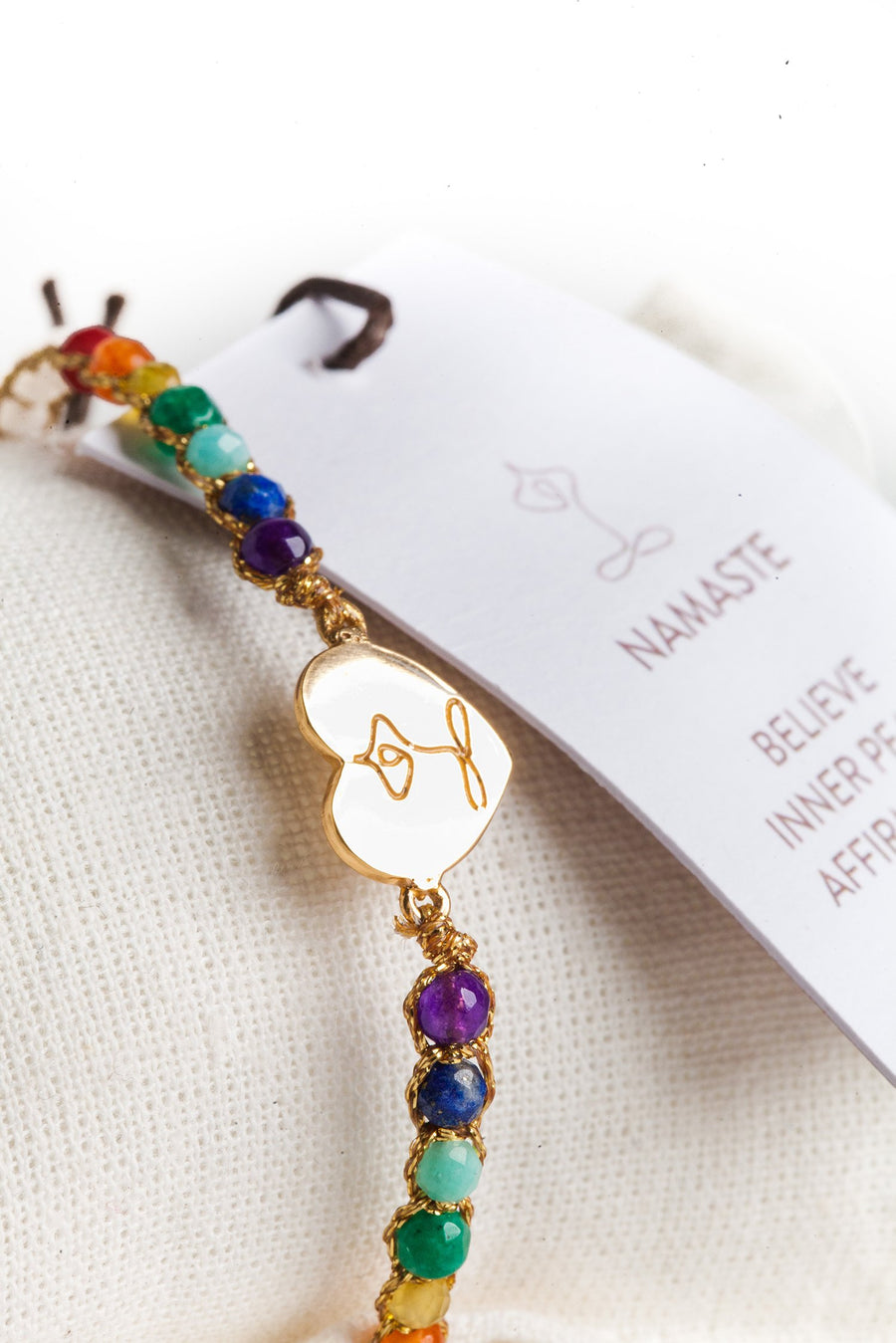 Namaste Heart 7 Chakras | Moonstone