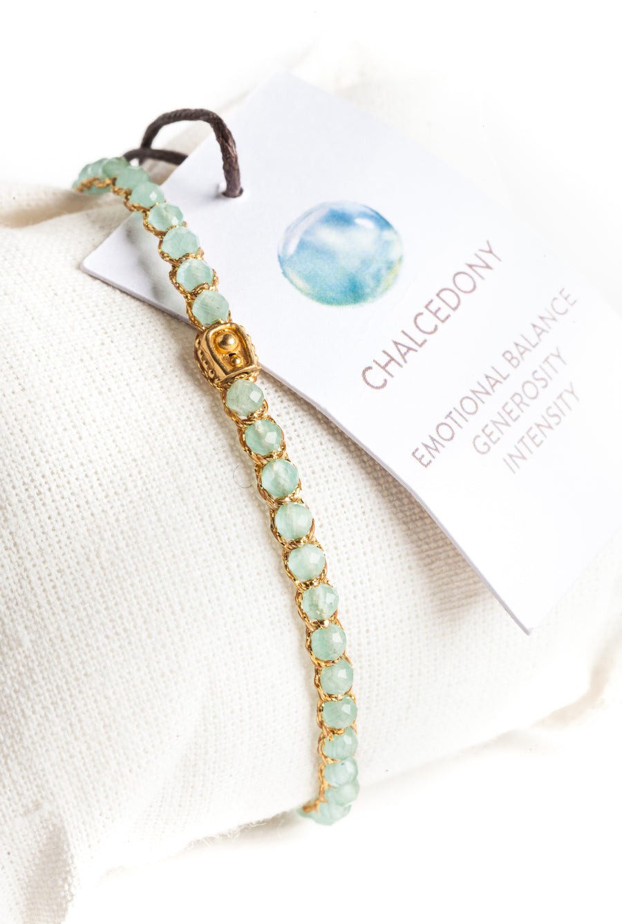 Chalcedony Bracelet | Gold
