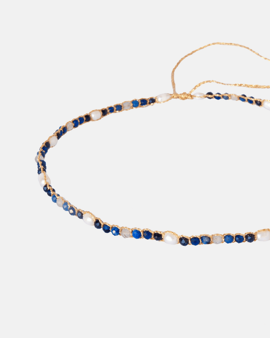 Pearl & Gemstone Sky Choker | Gold