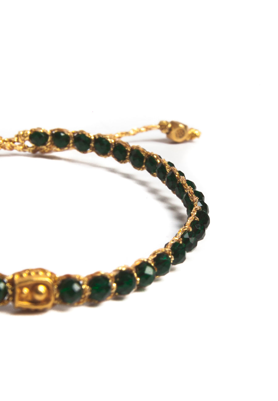 Green Spinel Bracelet | Gold