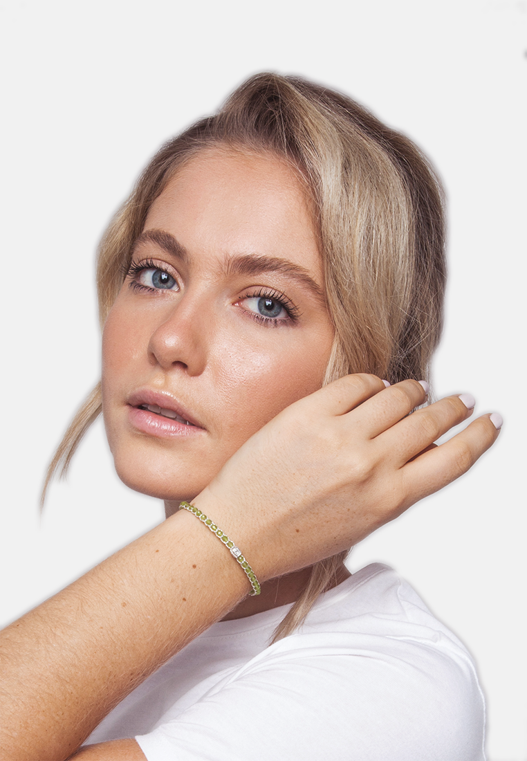 Peridot Bracelet | Silver