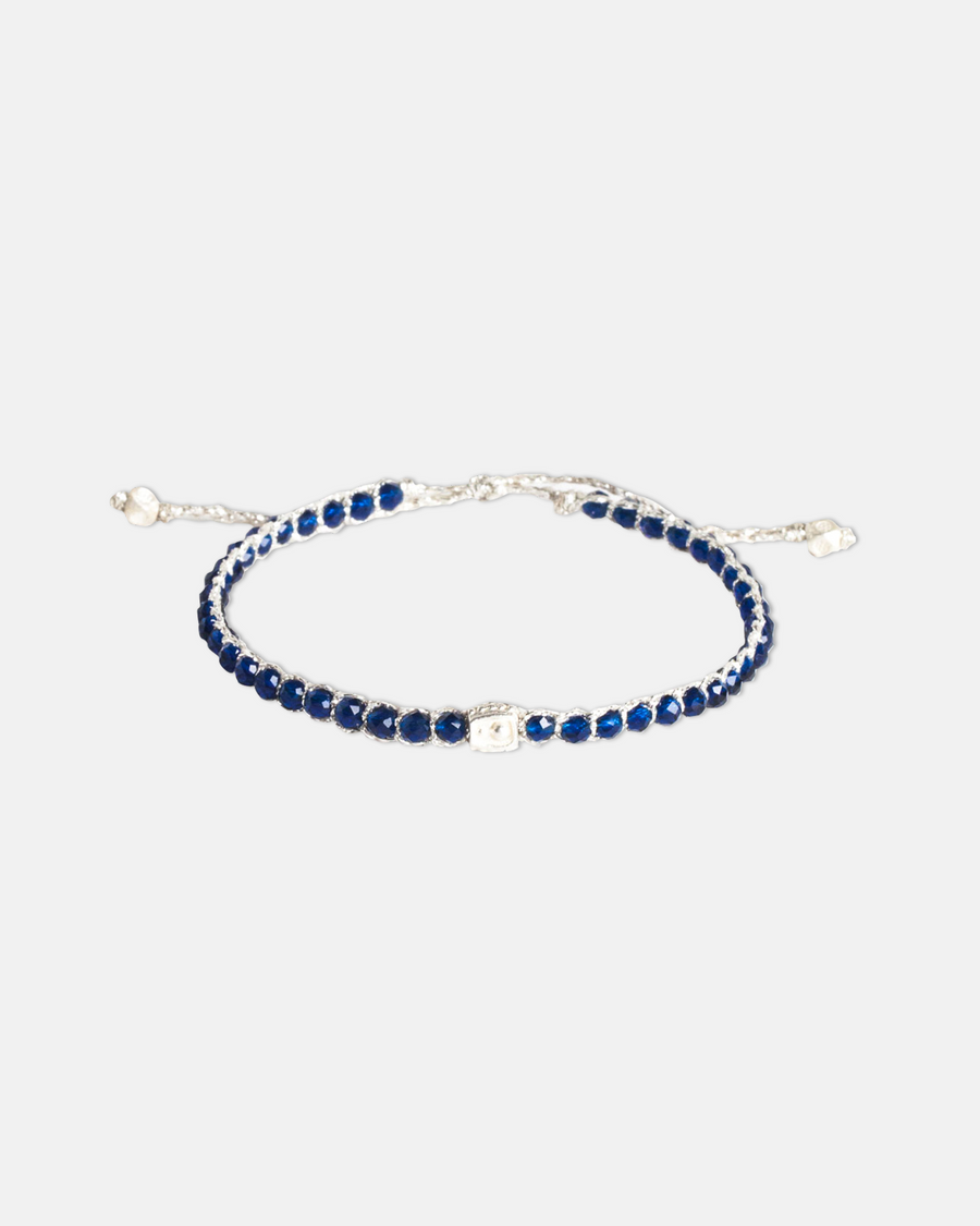 Blue Spinel Bracelet | Silver