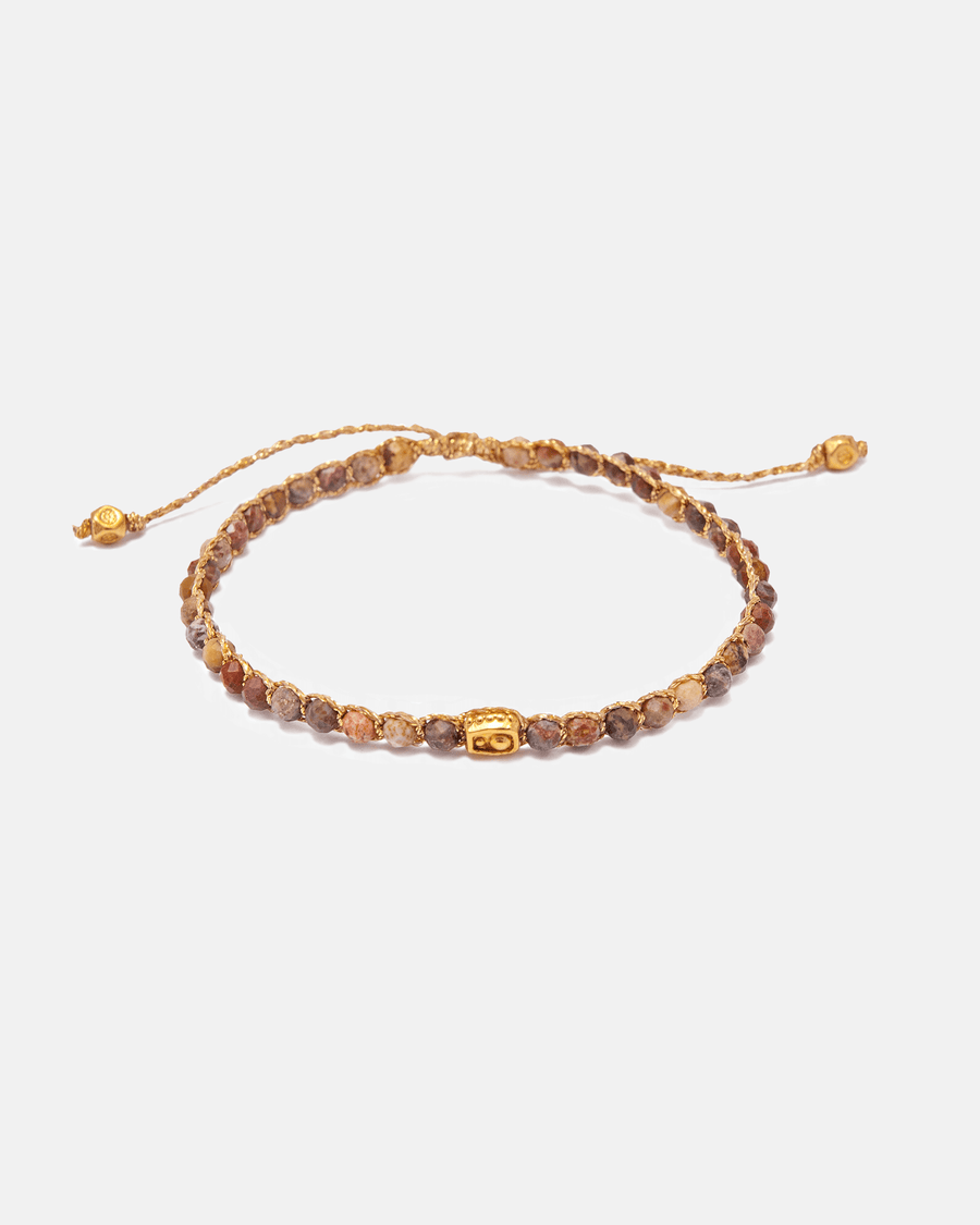 Brown Jasper Bracelet | Gold