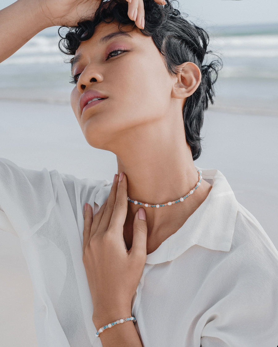 Pearl & Gemstone Temptation Choker | Gold