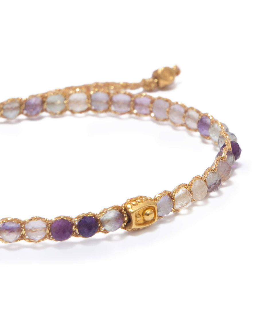 Fluorite from Mexico Bracelet | Gold