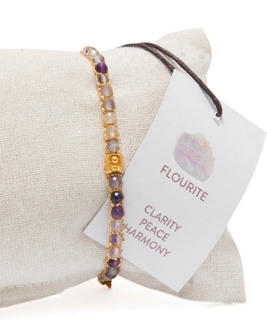 Fluorite from Mexico Bracelet | Gold