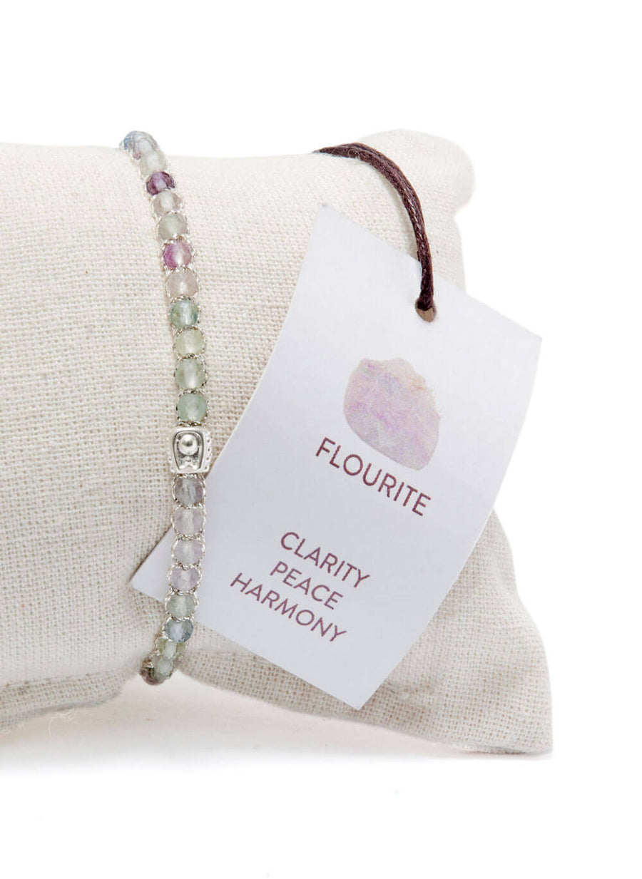 Flourite Bracelet | Silver