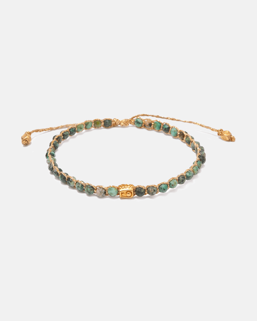 Unakite Bracelet | Gold