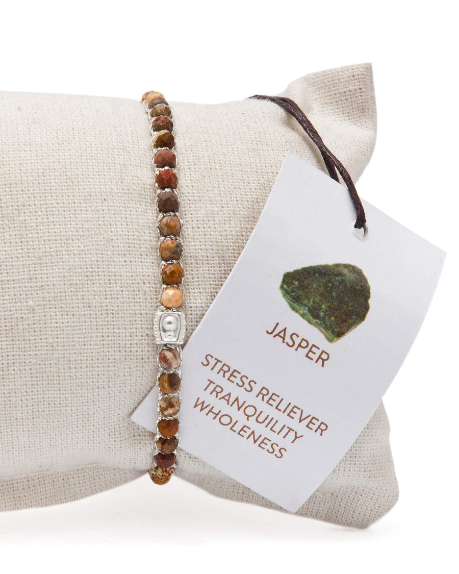 Brown Jasper Bracelet | Silver