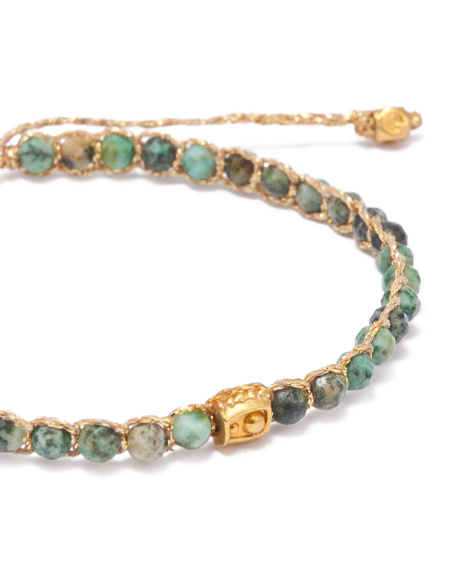 Unakite Bracelet | Gold