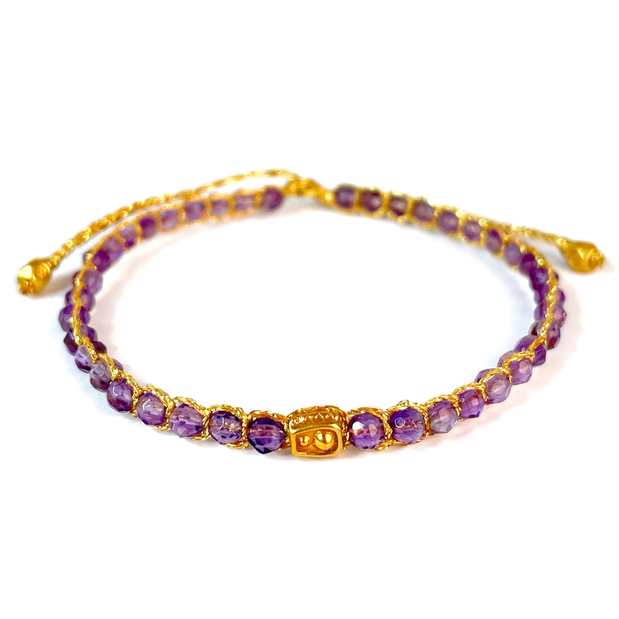 Light Amethyst Bracelet | Gold