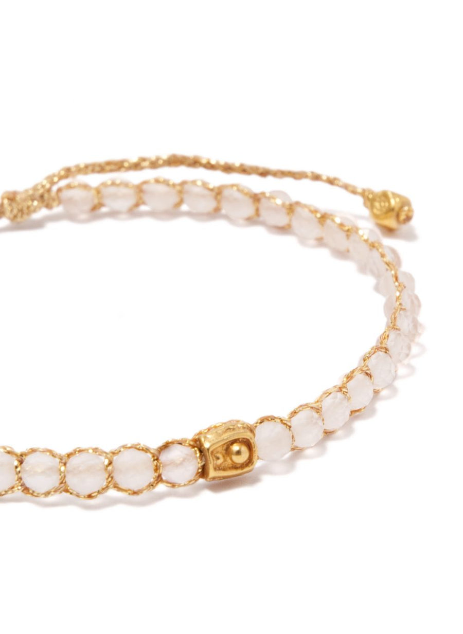 Rose Quartz Bracelet | Gold