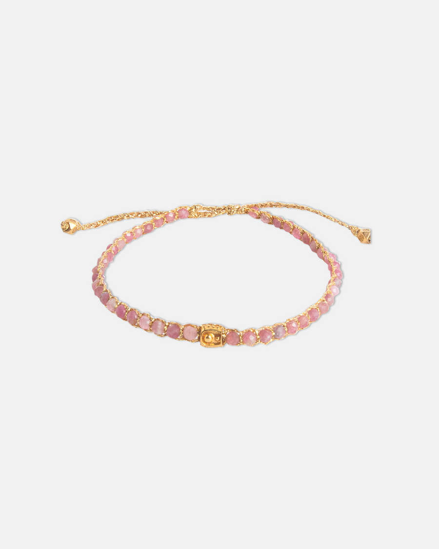 Pink Tourmaline Bracelet | Gold