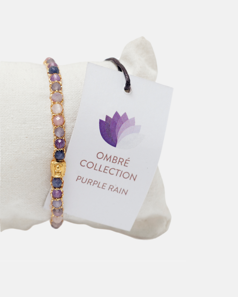 Ombre Purple Rain | Gold No