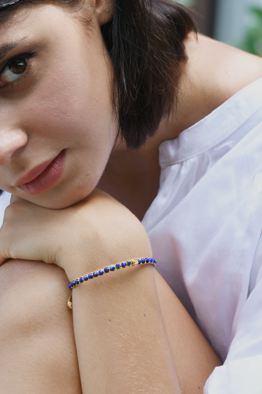 Lapis Lazuli Bracelet | Gold