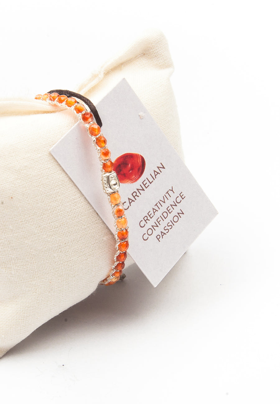 Carnelian From Brazil Bracelet | Silver