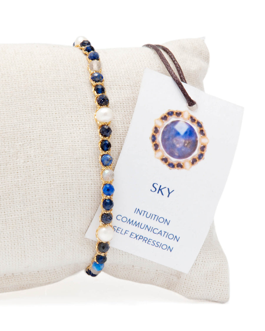 Pearl & Gemstone Bracelet | Sky