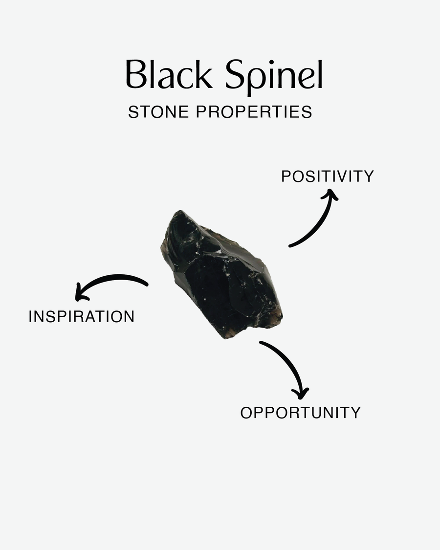 Black Spinel Bracelet | Gold