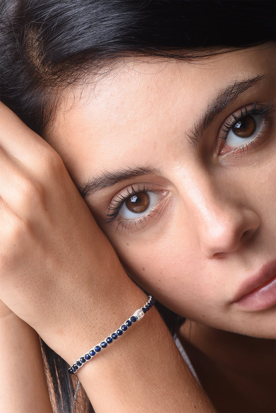 Blue Spinel Bracelet | Silver