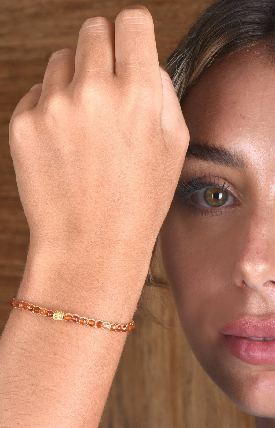 Carnelian Bracelet | Gold