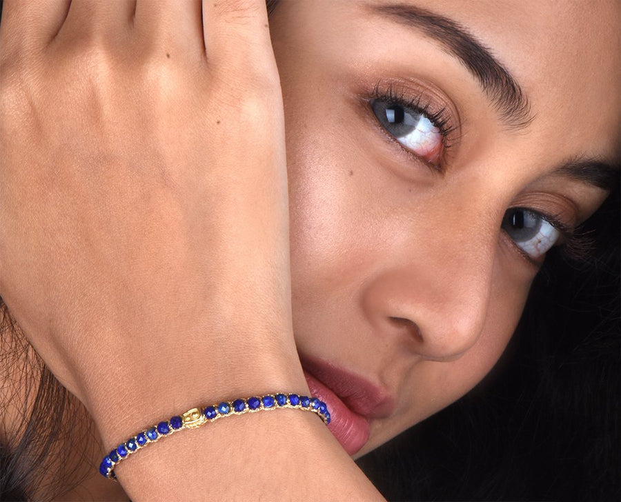 Lapis Lazuli Bracelet | Gold