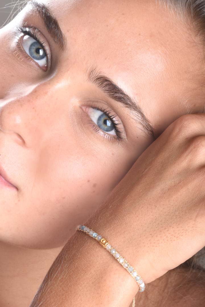 Aquamarine Bracelet | Gold